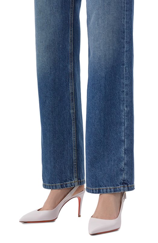 Кожаные туфли Santoni WDIG71269HI2NSZA Белый  WDIG71269HI2NSZA Фото 2