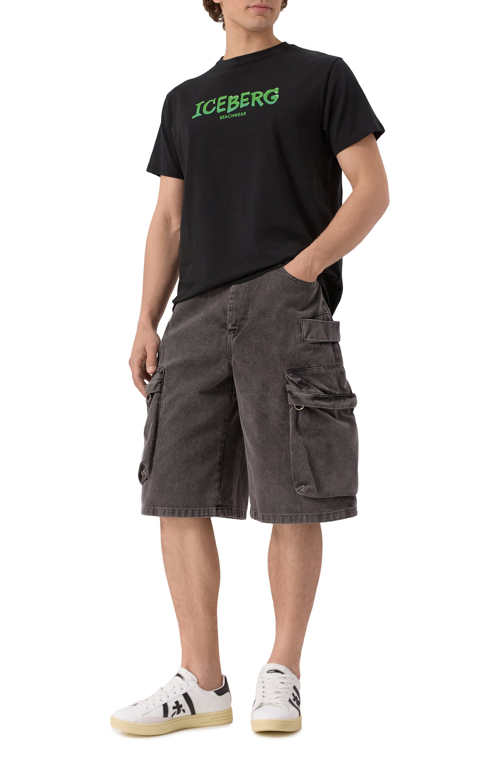 Хлопковая футболка ICEBERG, арт. ICE25MTS01, фото 2