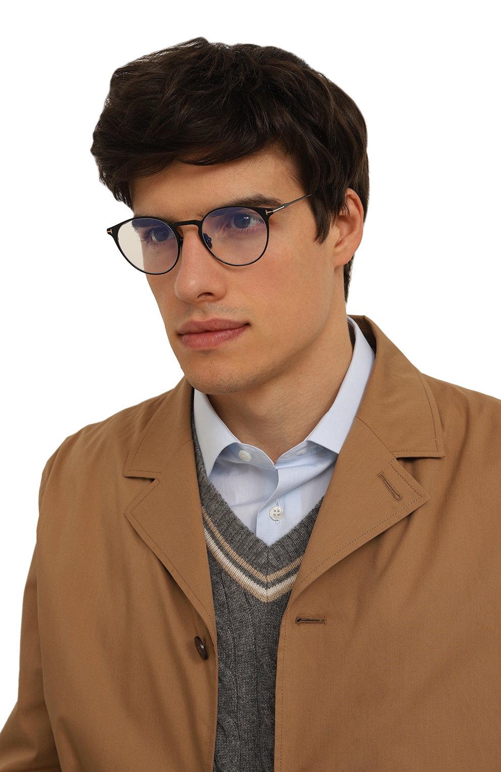 Оправа TOM FORD черного цвета по цене 47150 руб., арт. TF5798-B 001 49, фото 2 Оправа TOM FORD, арт. TF5798-B 001 49, фото 2