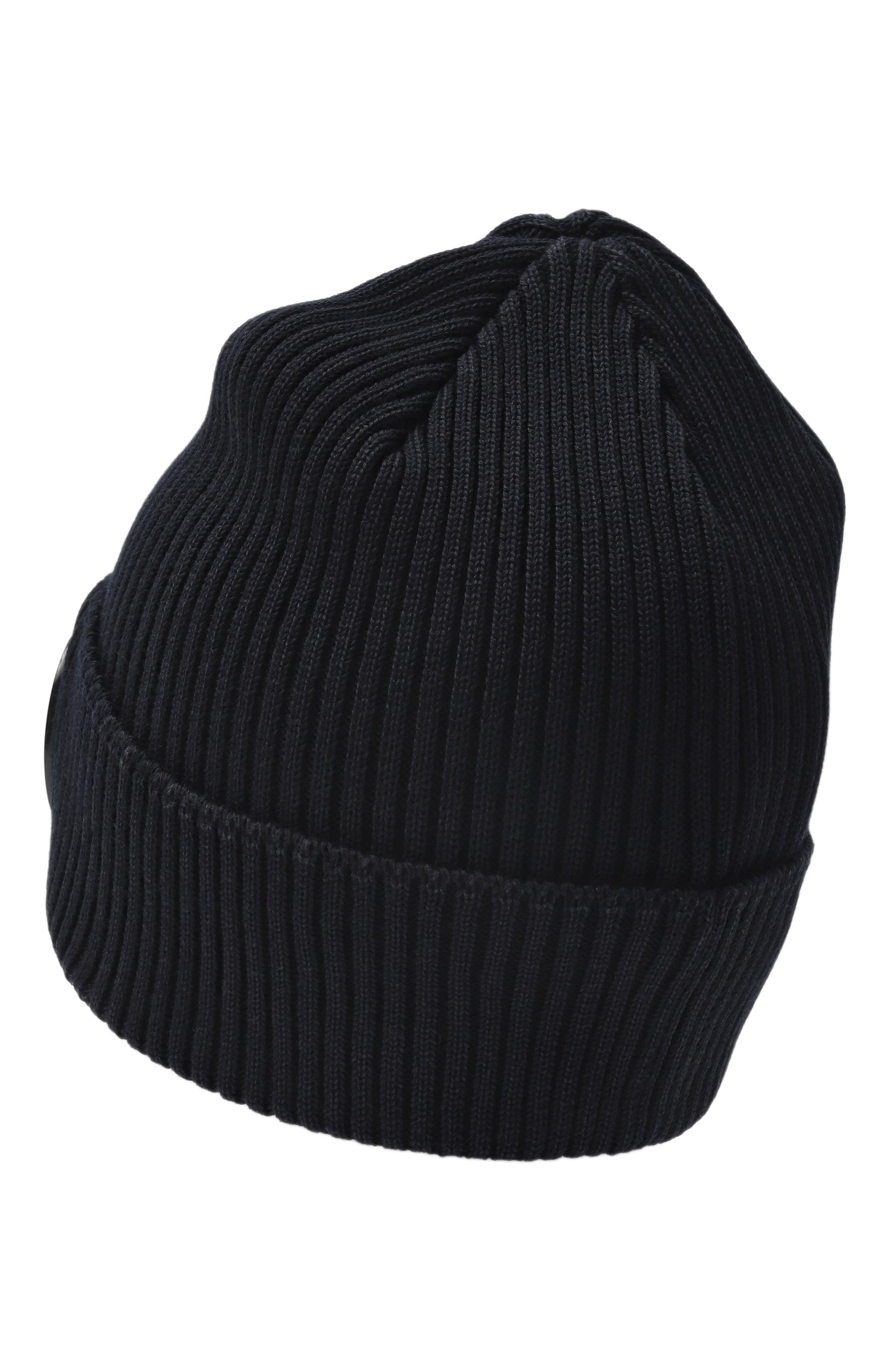 Хлопковая шапка C.P. COMPANY темно-синего цвета по цене 18550 руб., арт. RSCMAC747A/000727A, фото 2 Хлопковая шапка C.P. COMPANY, арт. RSCMAC747A/000727A, фото 2