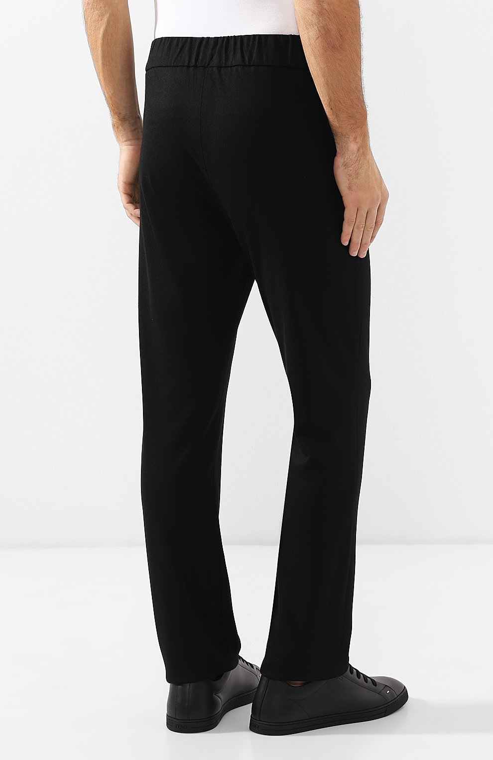 Кашемировые брюки прямого кроя с поясом на резинке BOTTEGA VENETA, арт. 511144/VELA0, фото 4