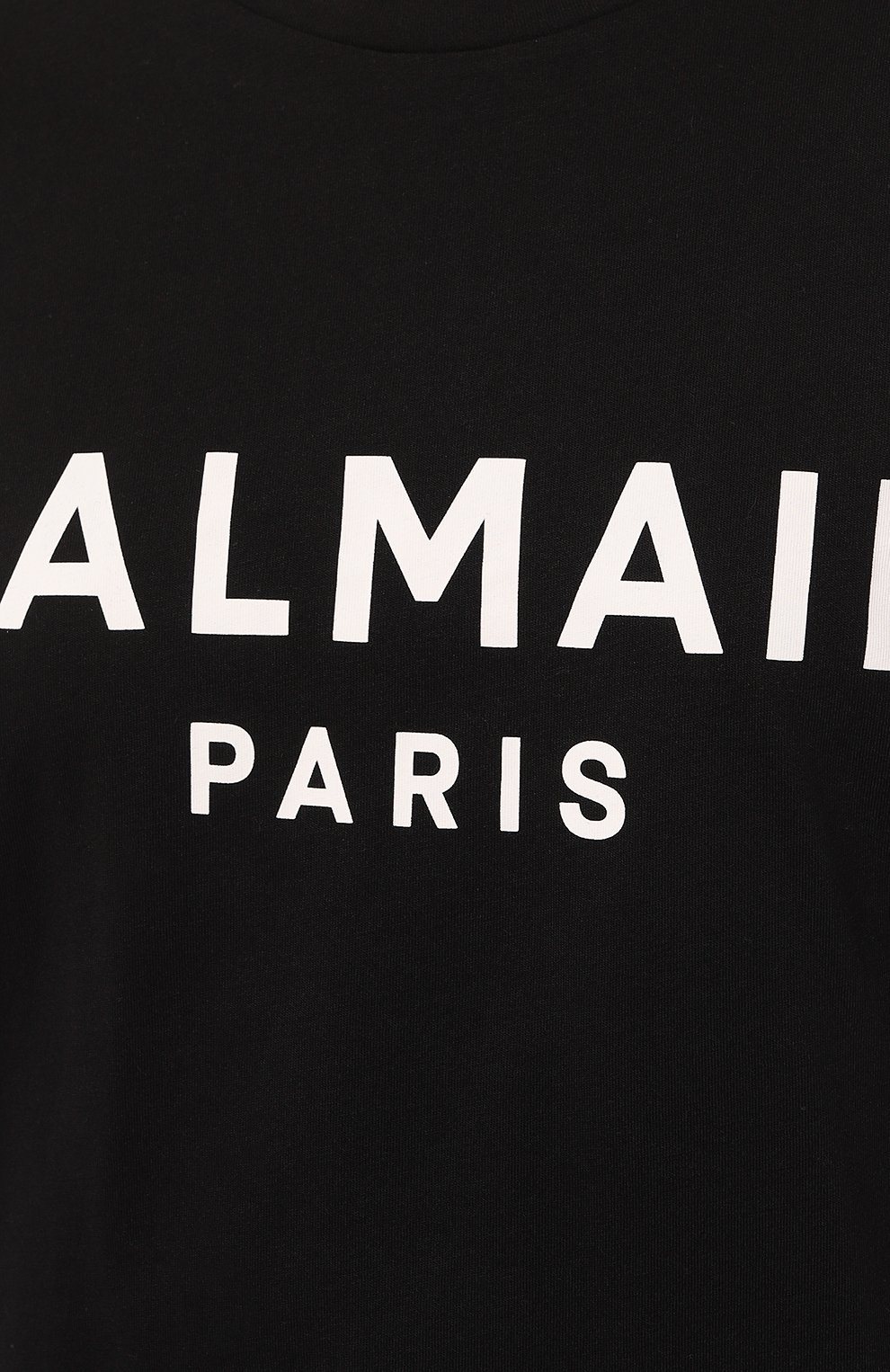 Хлопковая футболка BALMAIN черного цвета по цене 42750 руб., арт. YF0EF005BB02/EAB, фото 5 Хлопковая футболка BALMAIN, арт. YF0EF005BB02/EAB, фото 5