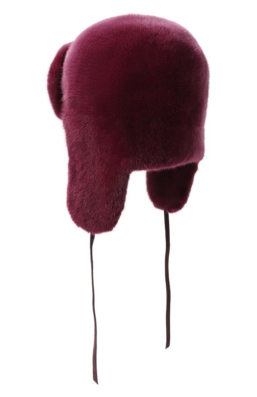 Меховая шапка-ушанка Френки из норки FurLand 0217500110339600000 Розовый  0217500110339600000 Фото 2