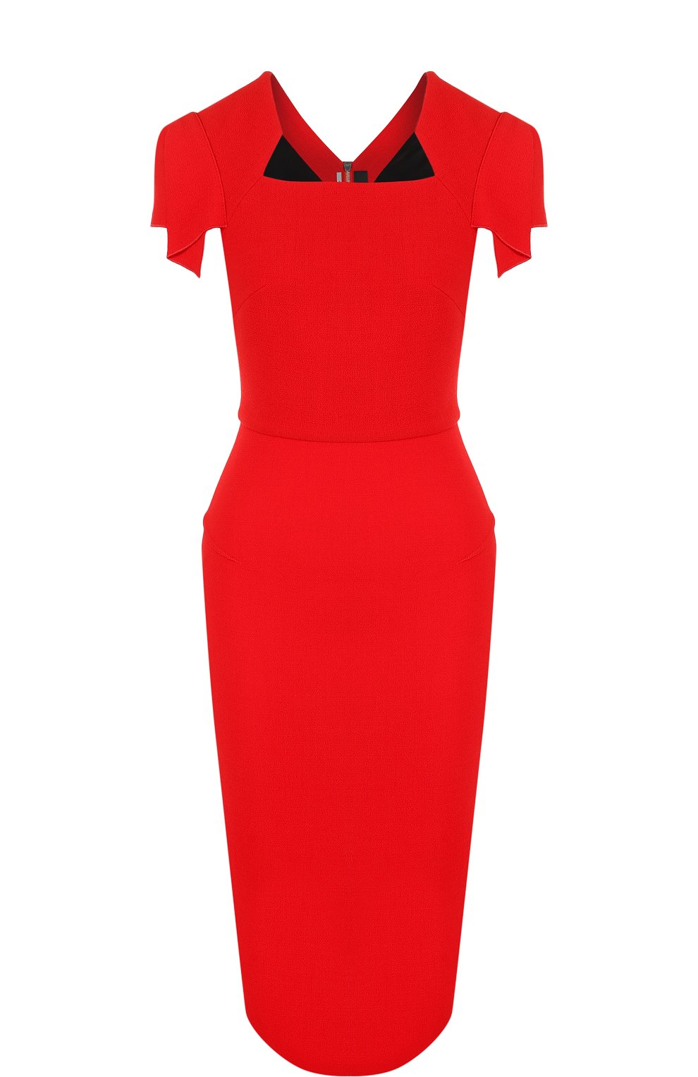 Однотонное платье-футляр с коротким рукавом ROLAND MOURET, арт. PS18/S0174/F4044, фото 1