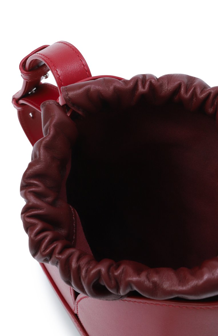 Женская сумка curve JIL SANDER  цвета, арт. J07WG0082/P7101 | Фото 5 (Ремень/цепочка: На ремешке; Размер: small; Автоматизация ТО: Проставлено; Автоматизация состава: Проставлено; Материал: Натуральная кожа)