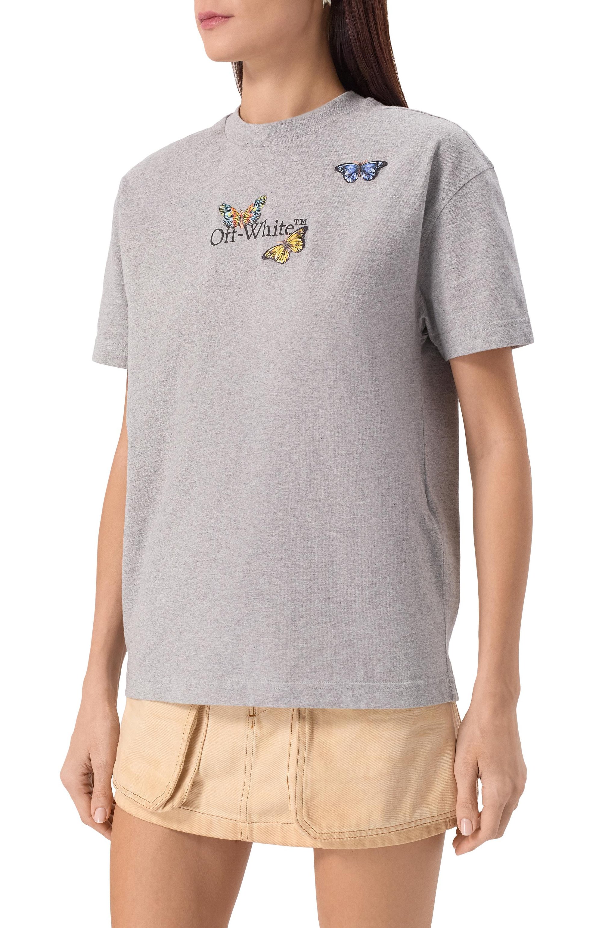 Хлопковая футболка OFF-WHITE, арт. 0WAA089S25JER0070510, фото 3