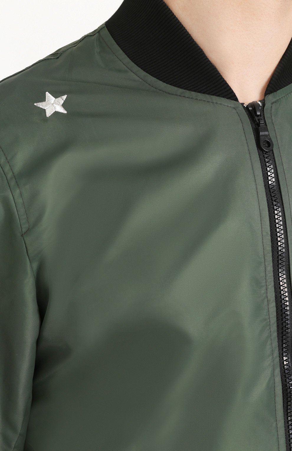 Бомбер на молнии с контрастной вышивкой на спине THE EDITOR, арт. E2.2439N5/5142, фото 5