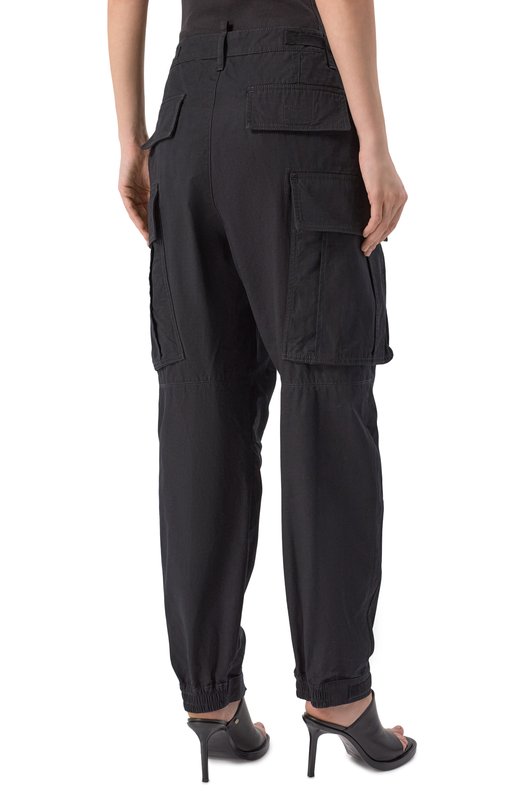 Хлопковые брюки-карго Dsquared2 S80KA0047/D35224 Чёрный  S80KA0047/D35224 Фото 4