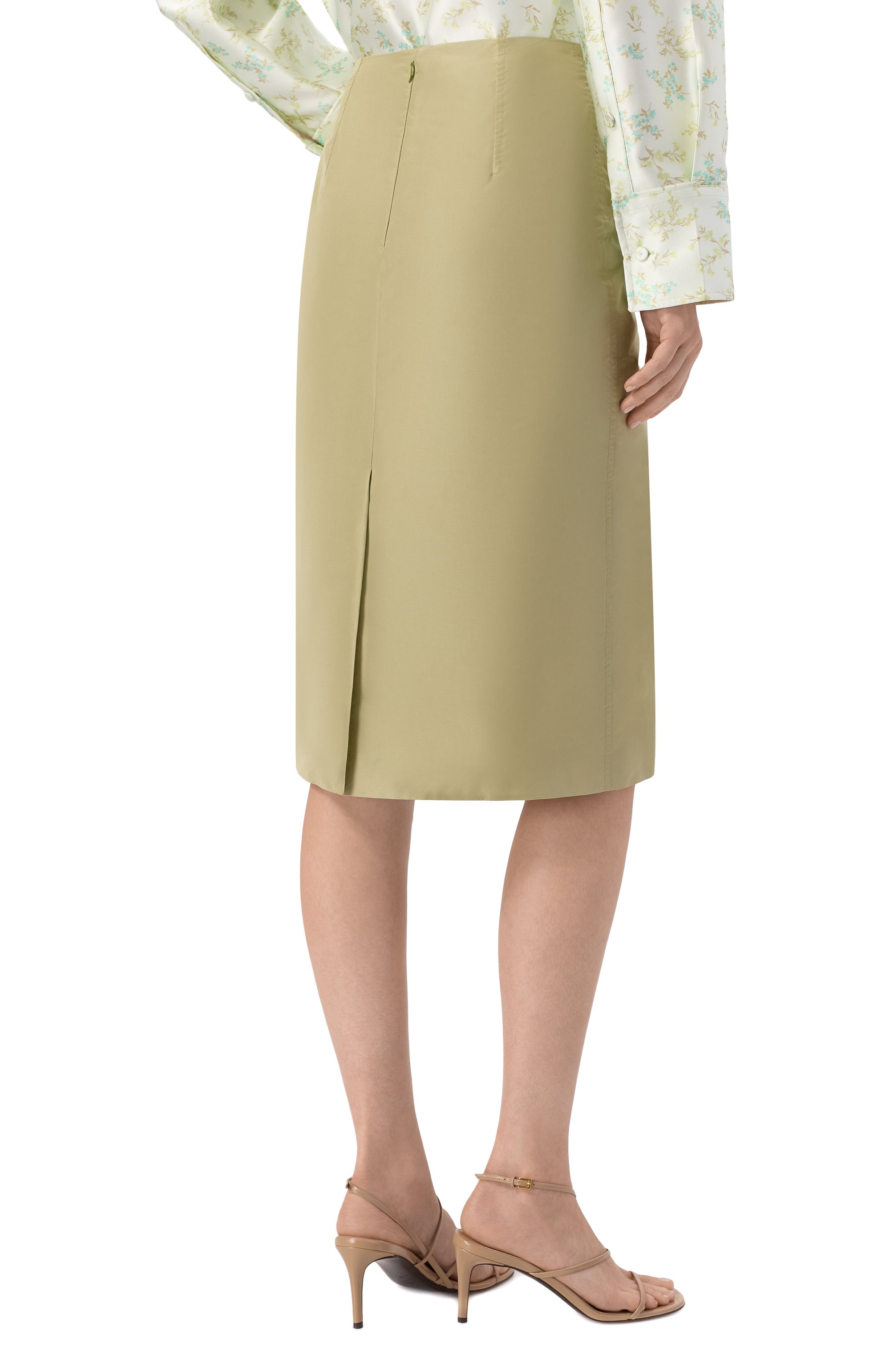 Юбка JIL SANDER зеленого цвета по цене 113500 руб., арт. J03MA0302/J70221, фото 4 Юбка JIL SANDER, арт. J03MA0302/J70221, фото 4