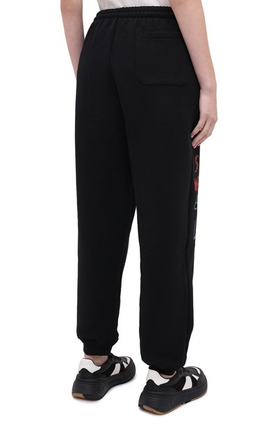 Хлопковые джоггеры VETEMENTS черного цвета по цене 75150 руб., арт. MAH21TR639 1601/W, фото 4 Хлопковые джоггеры VETEMENTS, арт. MAH21TR639 1601/W, фото 4