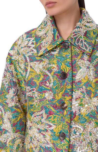 Жакет с отделкой стразами и бисером DRIES VAN NOTEN разноцветного цвета по цене 636500 руб., арт. 010555/3154, фото 5 Жакет с отделкой стразами и бисером DRIES VAN NOTEN, арт. 010555/3154, фото 5