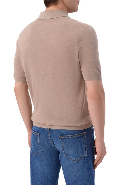 Шелковое поло ANDREA CAMPAGNA, арт. PL1MC/SE18Q, фото 4