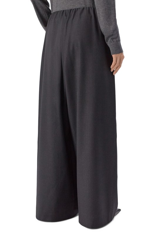 Шерстяные брюки TOTEME 261-WRB0343-FB0552 Серый  261-WRB0343-FB0552 Фото 4