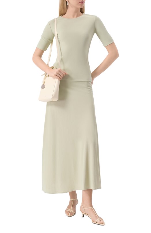 Юбка из вискозы Jil Sander J04MA0103/J65016 Зелёный  J04MA0103/J65016 Фото 2