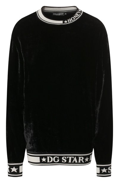 Бархатный свитшот DOLCE & GABBANA, арт. F9G39T/FUVJK, фото 1