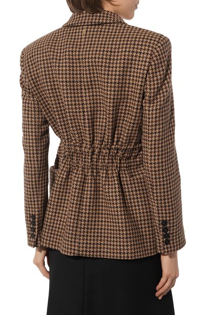 Шерстяной жакет DONDUP коричневого цвета по цене 114000 руб., арт. DJ579/FF0399D-XXX, фото 4 Шерстяной жакет DONDUP, арт. DJ579/FF0399D-XXX, фото 4