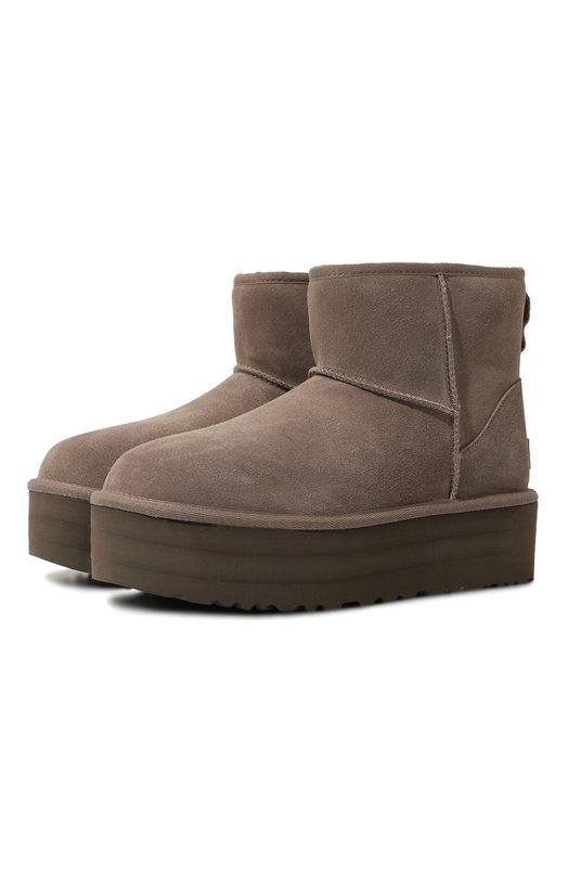 фото Замшевые полусапоги classic mini platform ugg