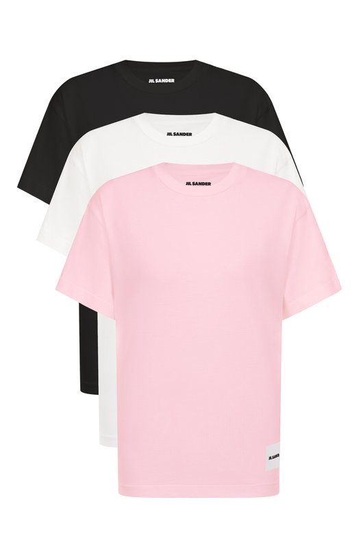Комплект из трех хлопковых футболок Jil Sander J53GC0008/JTN254 Разноцветный J53GC0008/JTN254