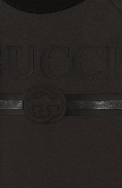 Хлопковая футболка GUCCI, арт. 864634/XJHW6, фото 3