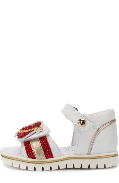 Кожаные сандалии с застежками велькро и стразами MISSOURI, арт. 5125 A/18-26, фото 2