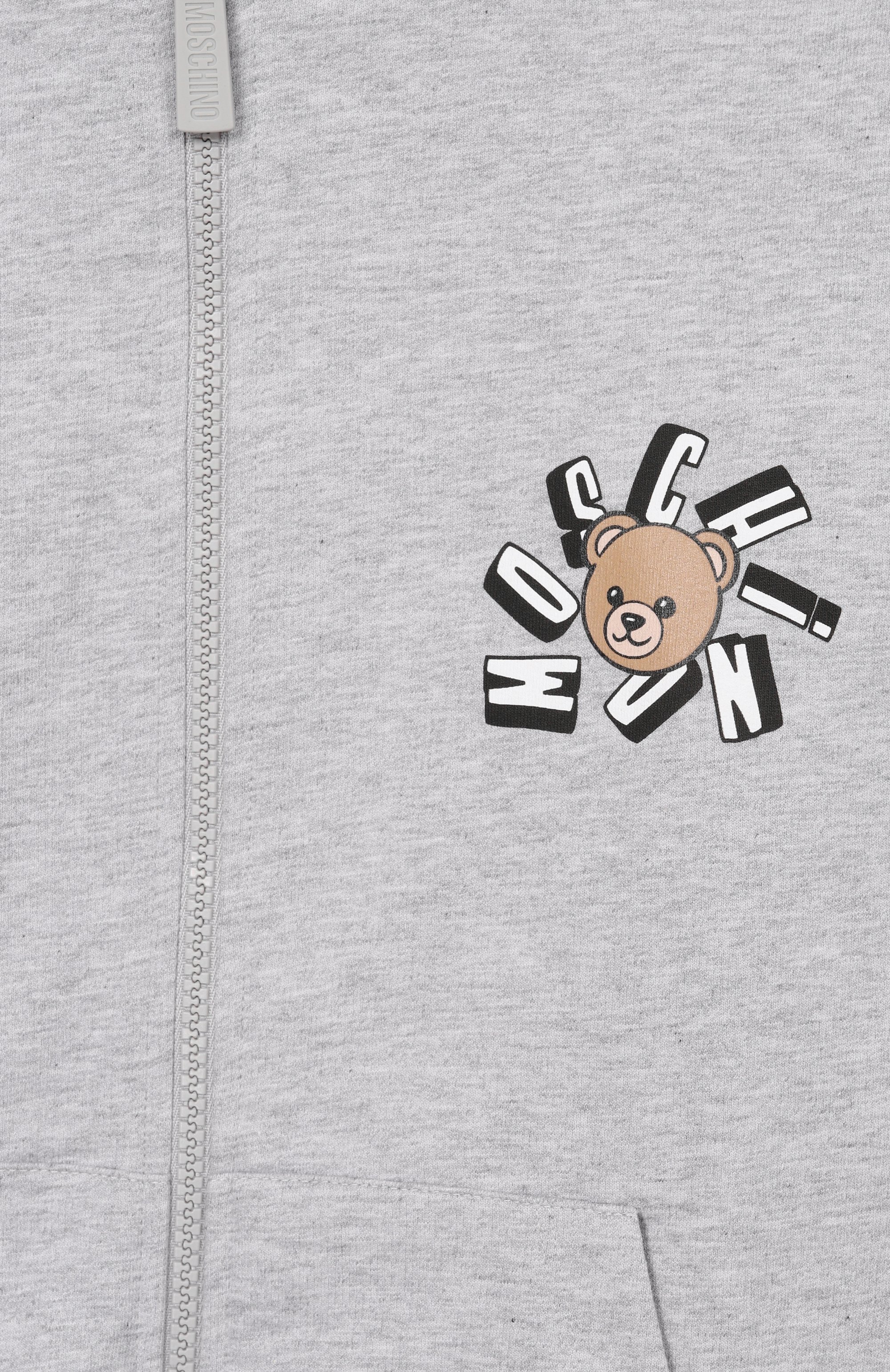 Костюм из толстовки и брюк MOSCHINO светло-серого цвета по цене 28450 руб., арт. HUK04H/LCA19_001, фото 6 Костюм из толстовки и брюк MOSCHINO, арт. HUK04H/LCA19_001, фото 6