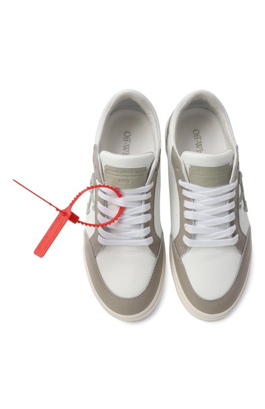 Кожаные кеды New Low Vulcanized Off-White 0WIA288S25LEA0010153 Бежевый  0WIA288S25LEA0010153 Фото 6