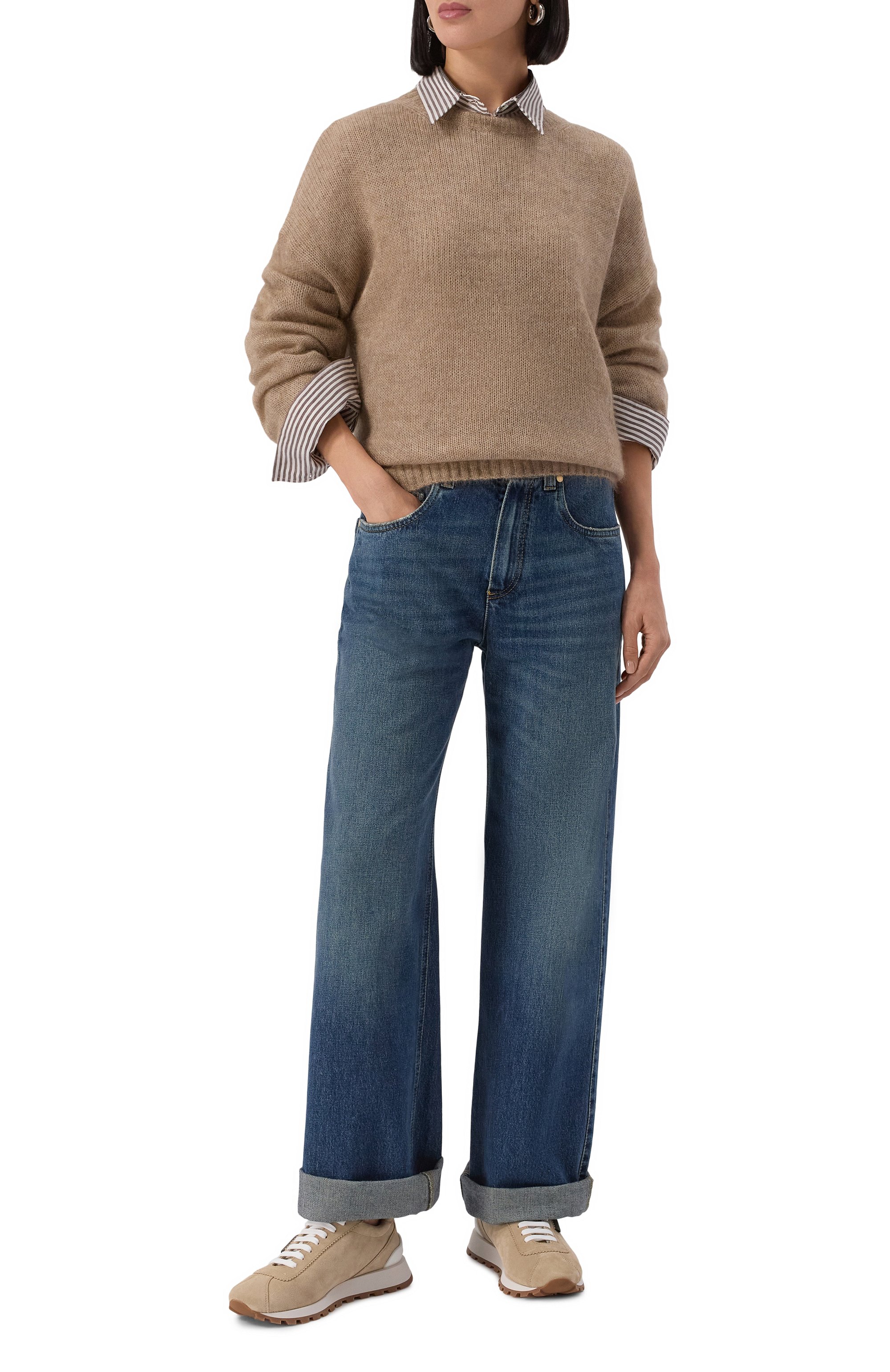 Замшевые кроссовки BRUNELLO CUCINELLI, арт. MZSFG2110P, фото 2