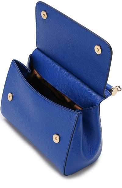 Сумка sicily medium DOLCE & GABBANA синего цвета по цене 189000 руб., арт. BB6003/A1001, фото 4 Сумка sicily medium DOLCE & GABBANA, арт. BB6003/A1001, фото 4