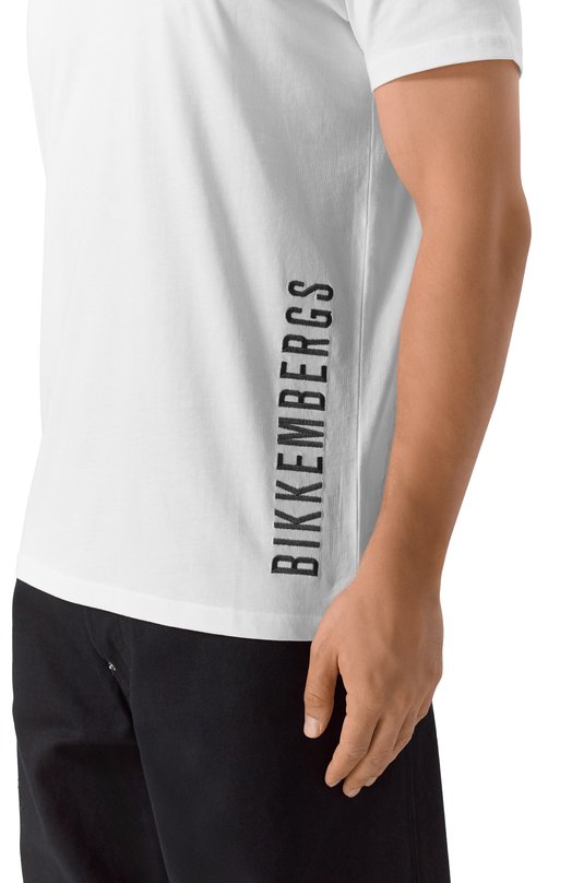 Хлопковая футболка Dirk Bikkembergs BMT1253 Белый  BMT1253 Фото 5