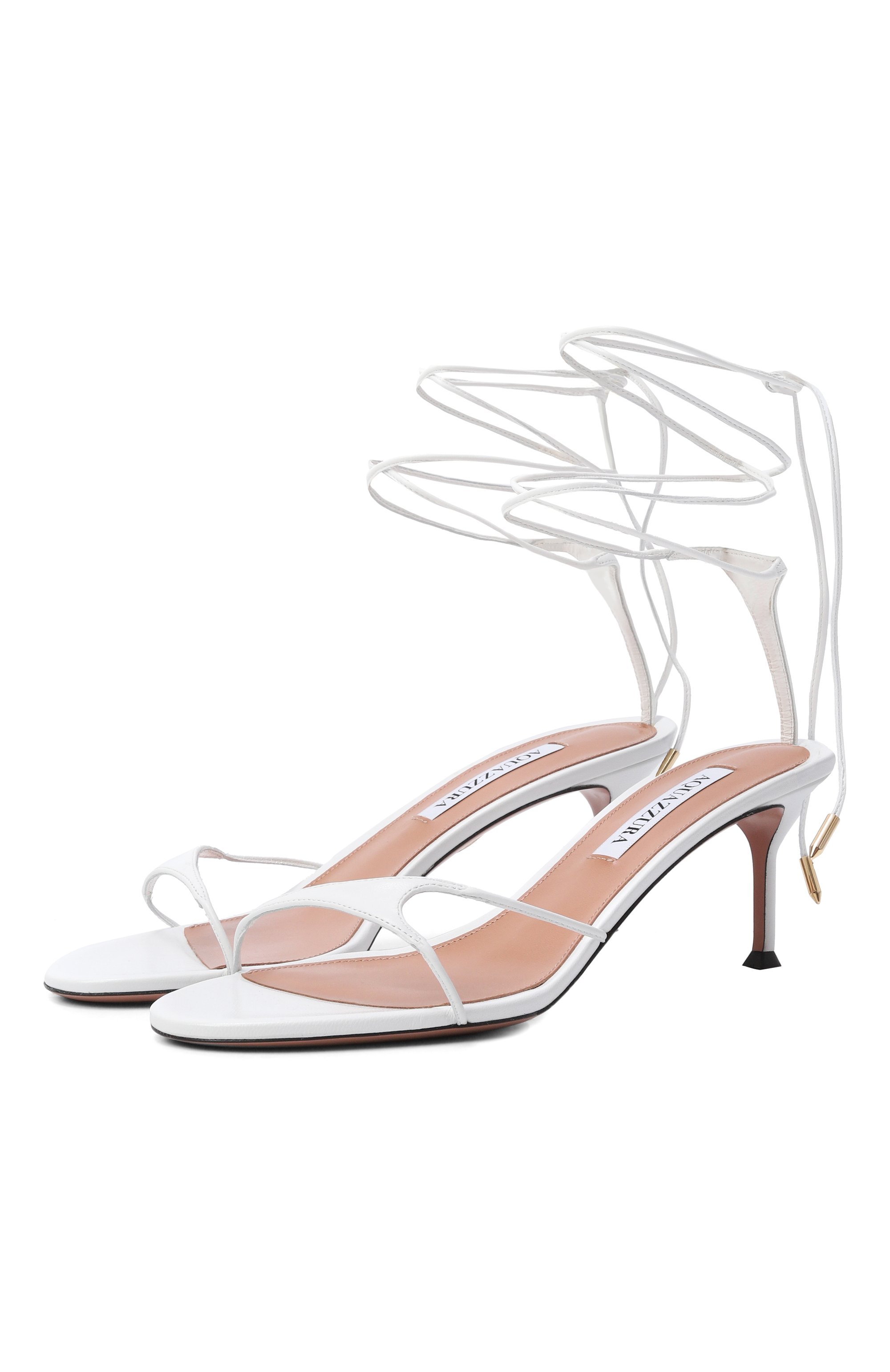 Кожаные босоножки bikini 65 AQUAZZURA, арт. BKNMIDS1-NAP-0PW, фото 1