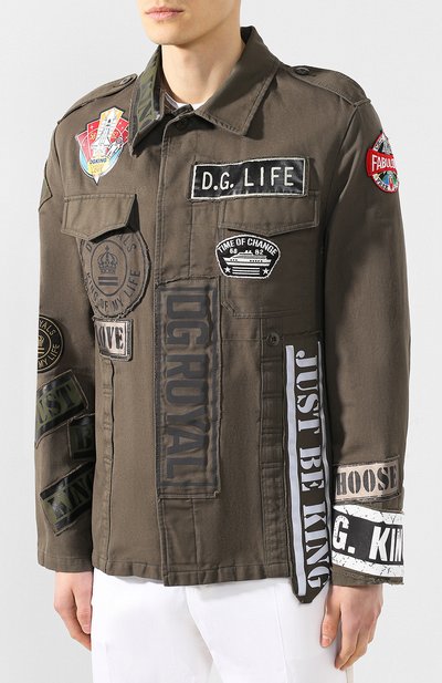 Хлопковая куртка DOLCE & GABBANA, арт. G9NY4Z/G7RMB, фото 3