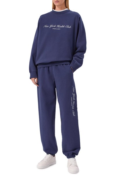 Хлопковый свитшот SPORTY AND RICH, арт. ST07166043BL106, фото 2