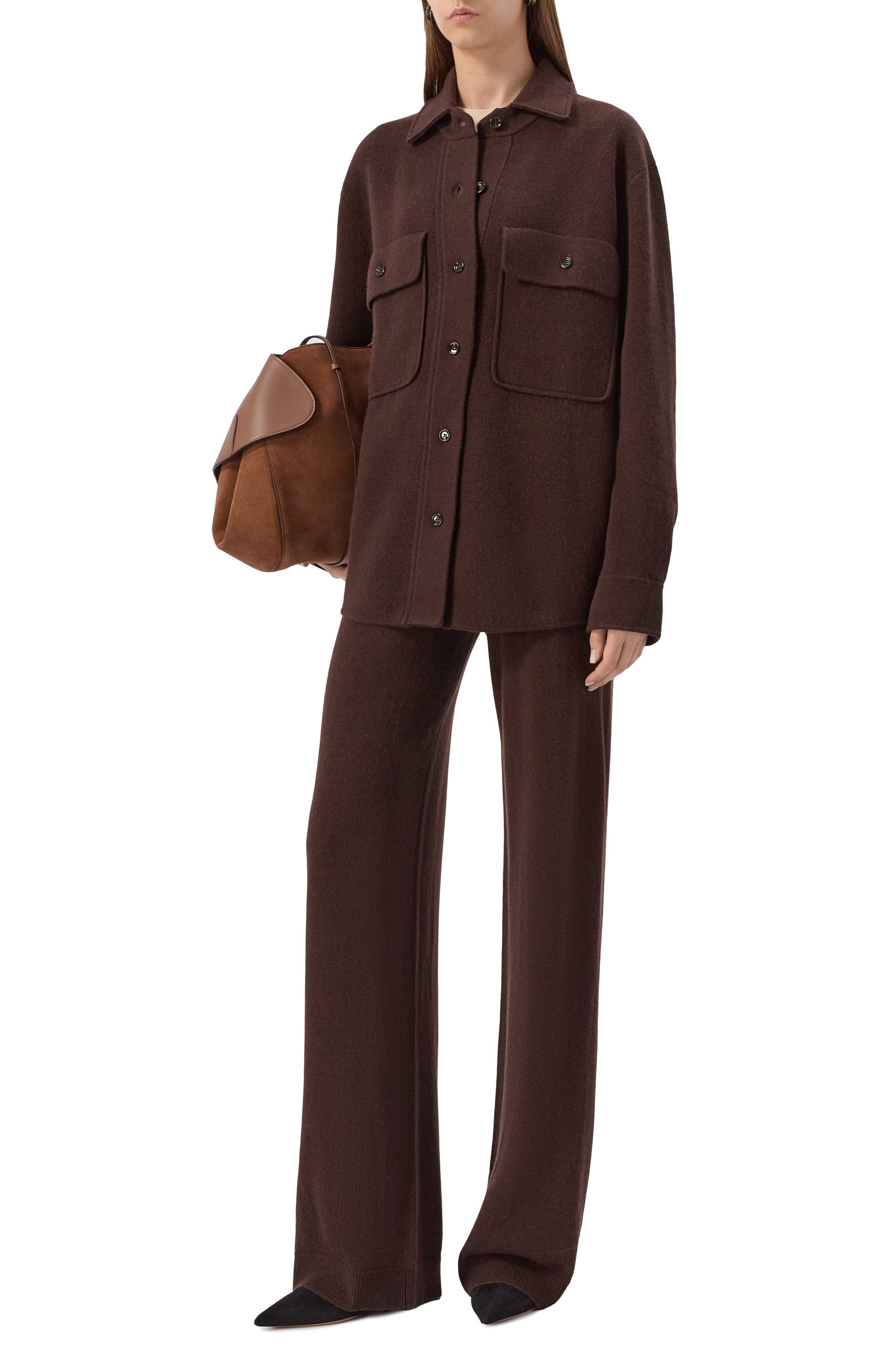 Рубашка из шерсти и кашемира ALLUDE, арт. 255/17615, фото 2