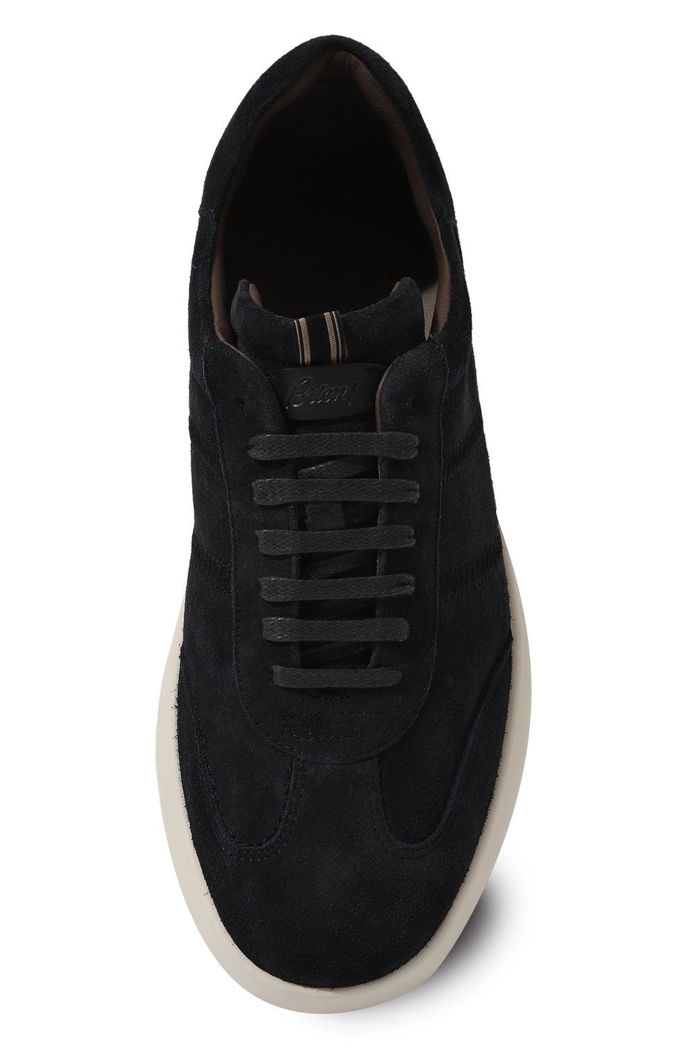 Замшевые кеды olympia BRIONI темно-синего цвета по цене 87600 руб., арт. QHLW0L/09708, фото 6 Замшевые кеды olympia BRIONI, арт. QHLW0L/09708, фото 6