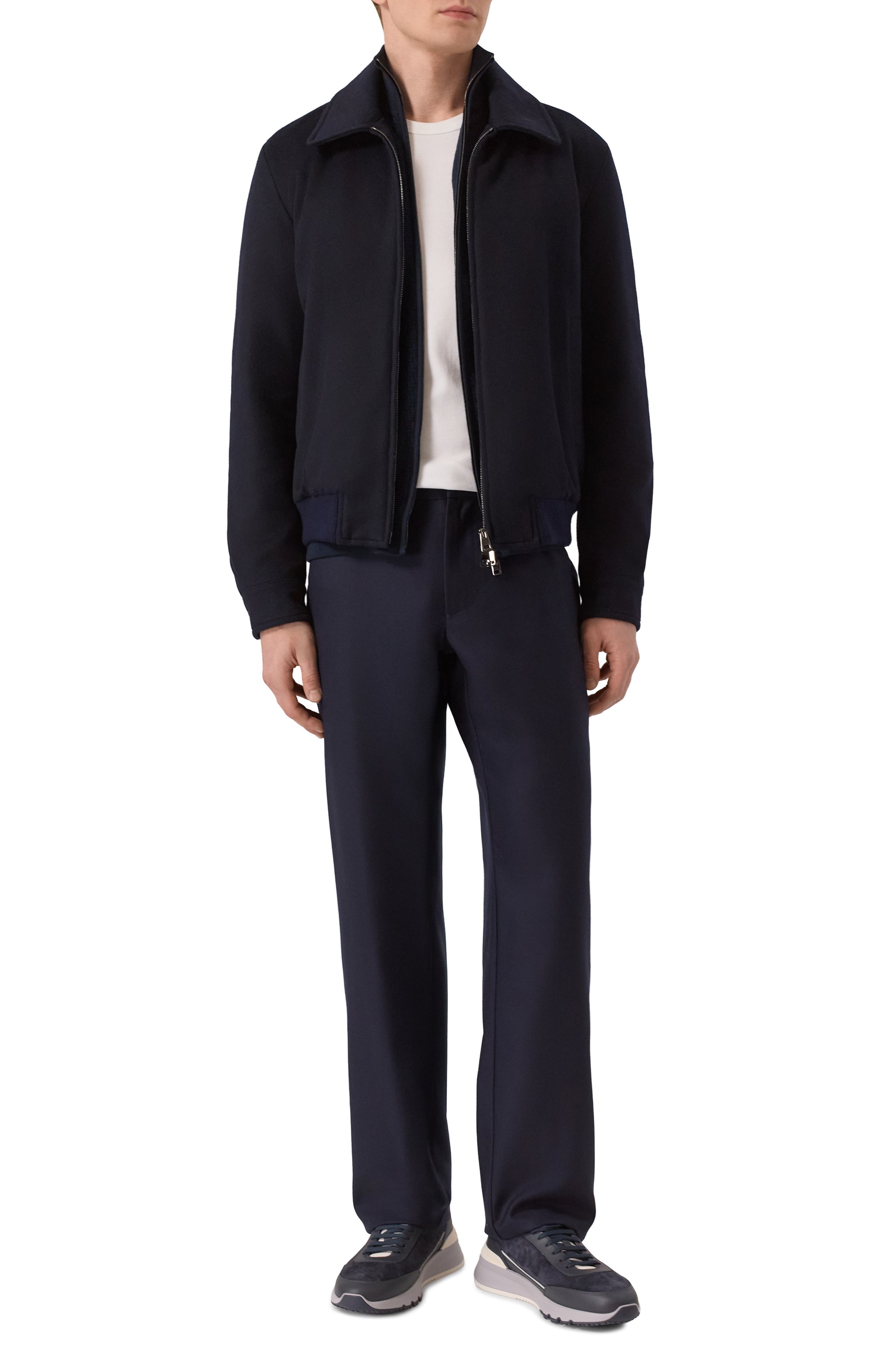 Шерстяные брюки ZILLI темно-синего цвета по цене 163000 руб., арт. CP201CM0201VLXS00, фото 2 Шерстяные брюки ZILLI, арт. CP201CM0201VLXS00, фото 2