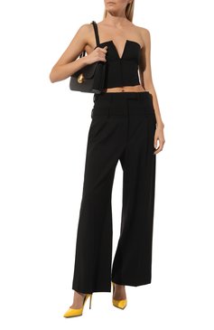 Женские кожаные туфли cardinale DOLCE & GABBANA желтого цвета, арт. CD1710/B1037 | Фото 2 (Каблук высота: Высокий; Драгоценные камни: Проставлено; Материал внутренний: Натуральная кожа; Материал сплава: Проставлено; Подошва: Плоская; Каблук тип: Шпилька; Материал внешний: Натуральная кожа)