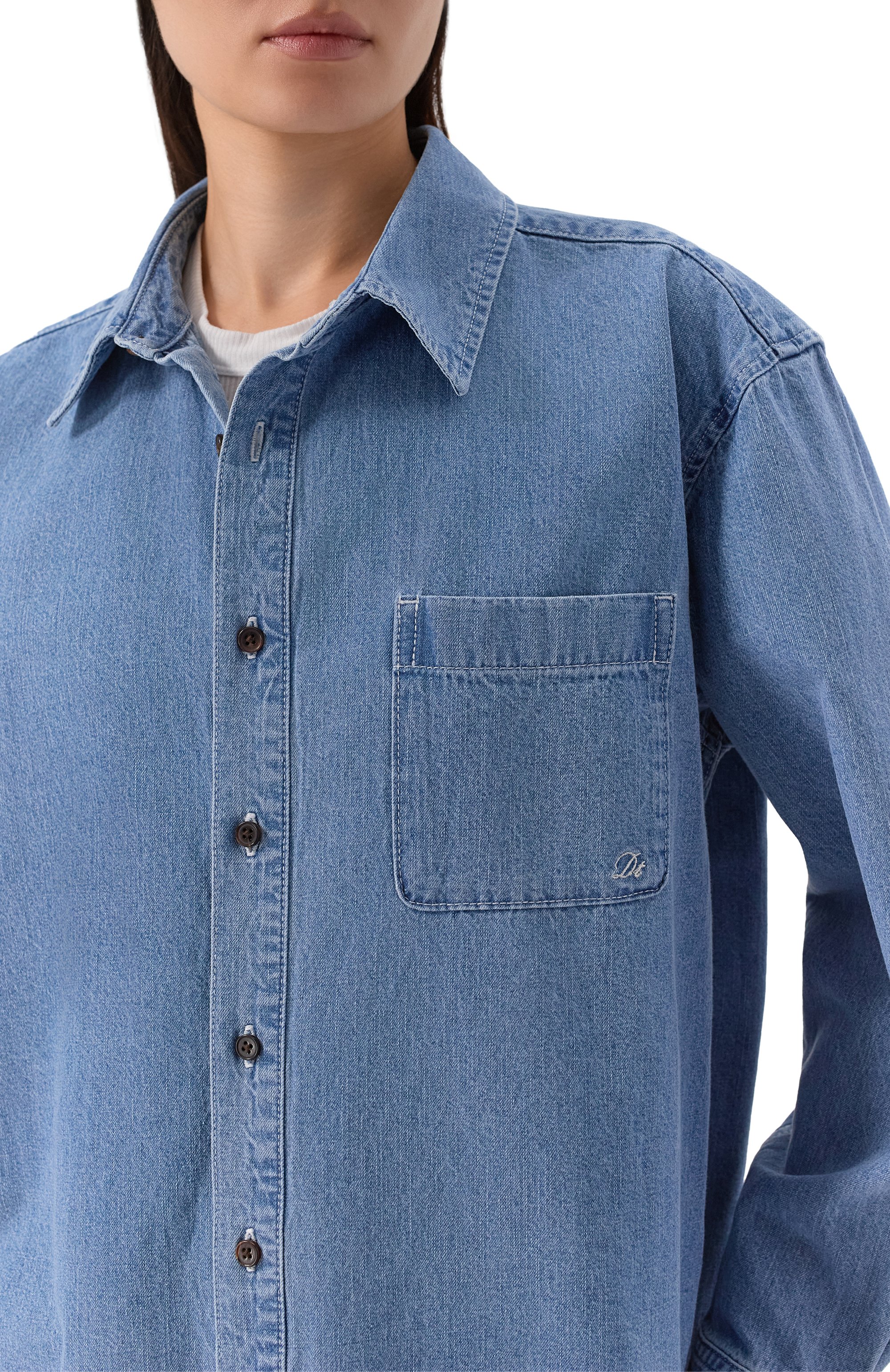 Джинсовая рубашка DUNST, арт. UDSH6A102B1, фото 5
