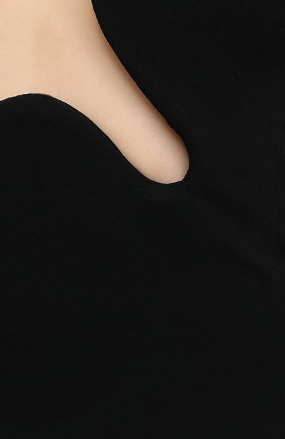 Шерстяное платье SAINT LAURENT черного цвета по цене 398500 руб., арт. 615809/Y024K, фото 5 Шерстяное платье SAINT LAURENT, арт. 615809/Y024K, фото 5