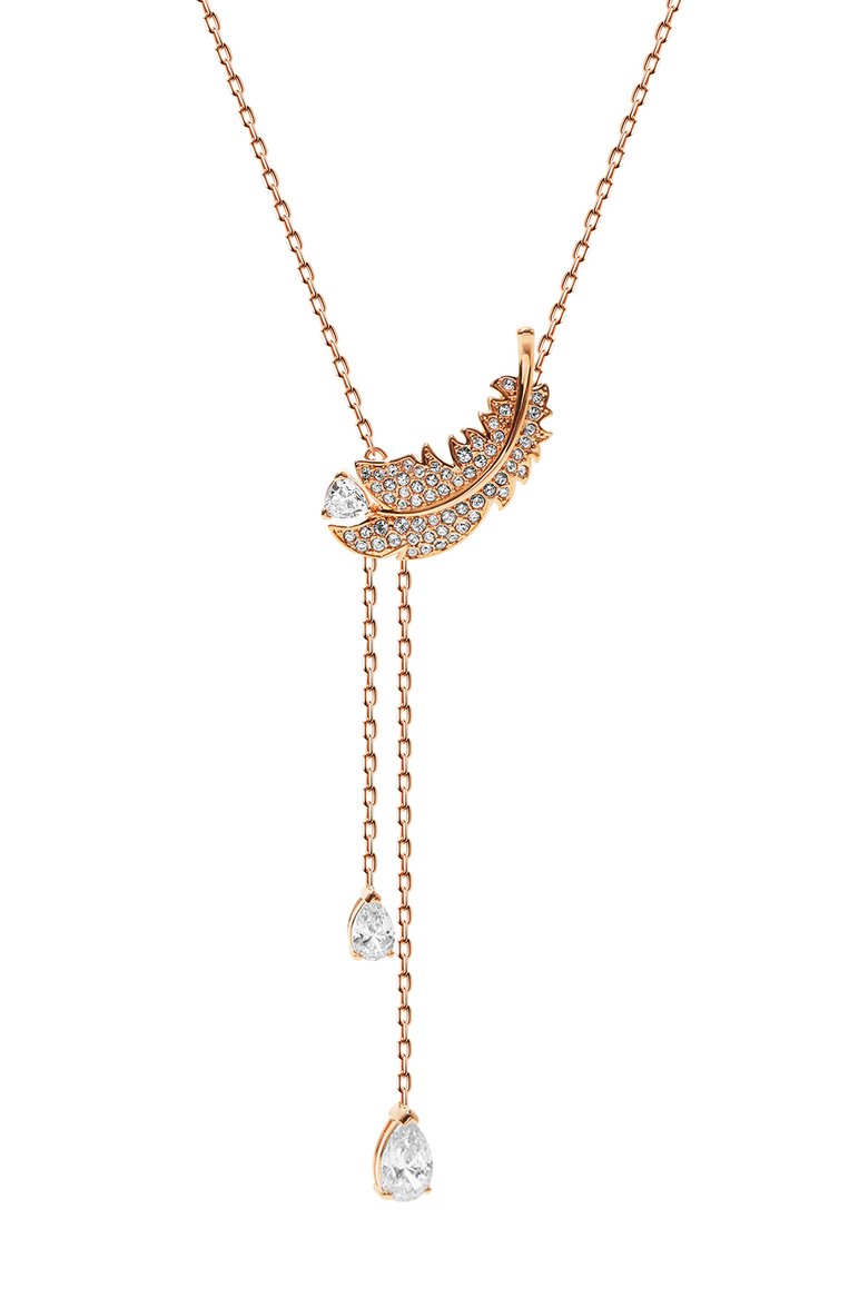 Женская кулон на цепочке nice SWAROVSKI золотого цвета, арт. 5663485 | Фото 3 (Региональные ограничения белый список (Axapta Mercury): Не проставлено; Нос: Не проставлено; Материал: Металл)