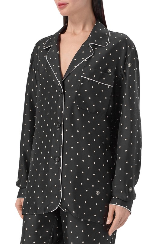 Атласная блузка Elie Saab SH145PR26/TL002 Чёрный  SH145PR26/TL002 Фото 3