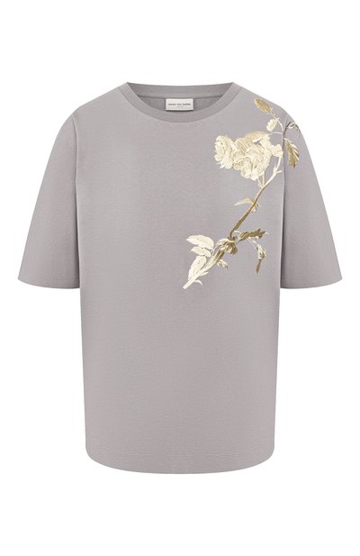 Женская хлопковая футболка DRIES VAN NOTEN, арт. 192-31138-8615