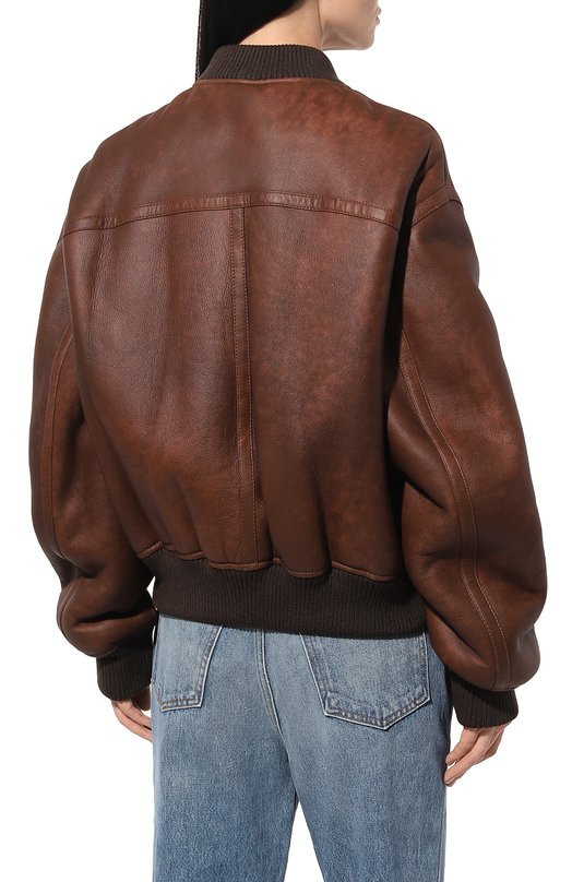 Бомбер из овчины Anne Vest FW24/01/33960/07 Коричневый  FW24/01/33960/07 Фото 4