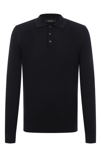 Мужское поло из шерсти и шелка ZILLI, арт. KBP001M0230VZCAB0
