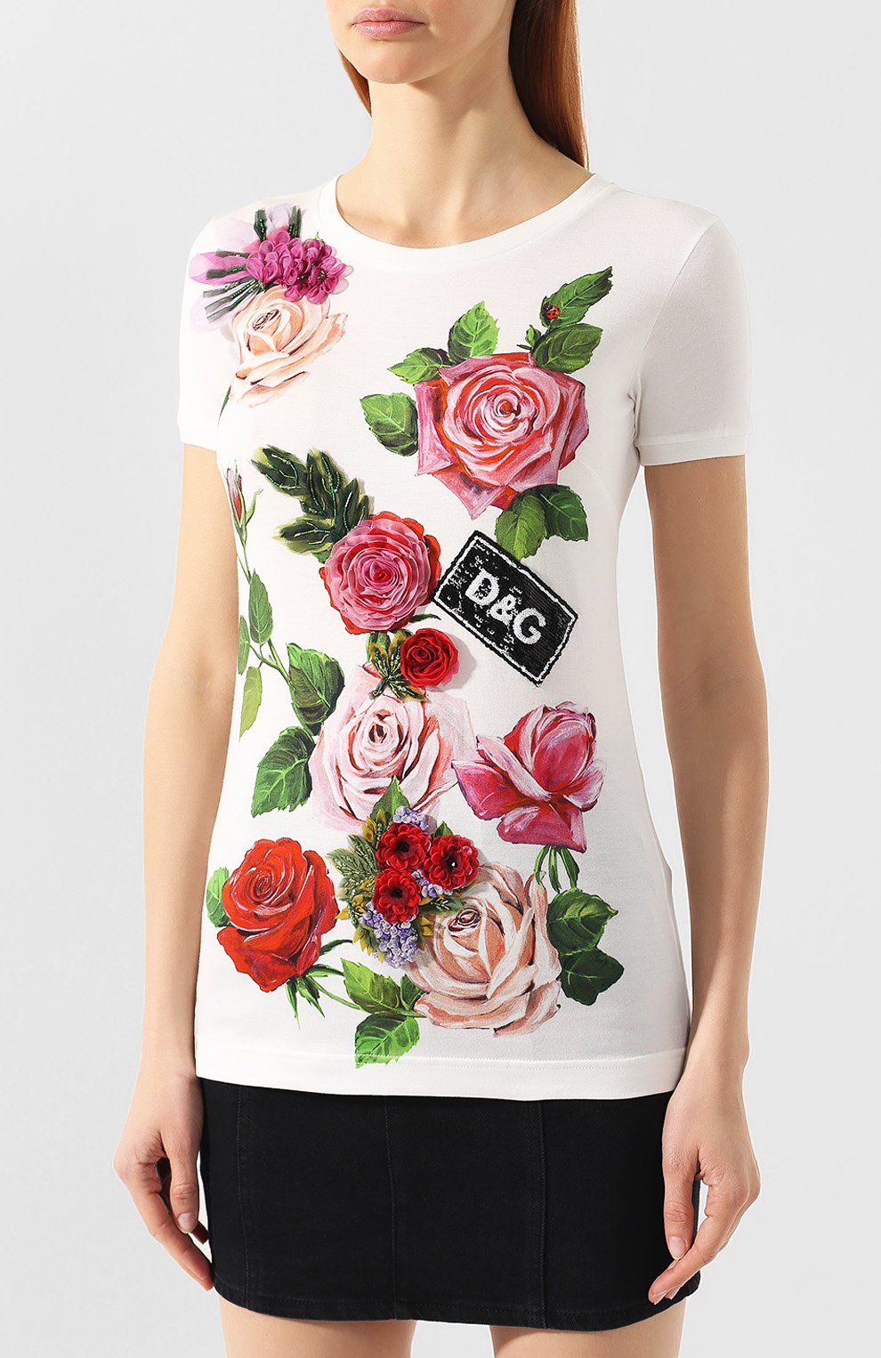 Хлопковая футболка DOLCE & GABBANA, арт. F8H32Z/HH7M4, фото 3