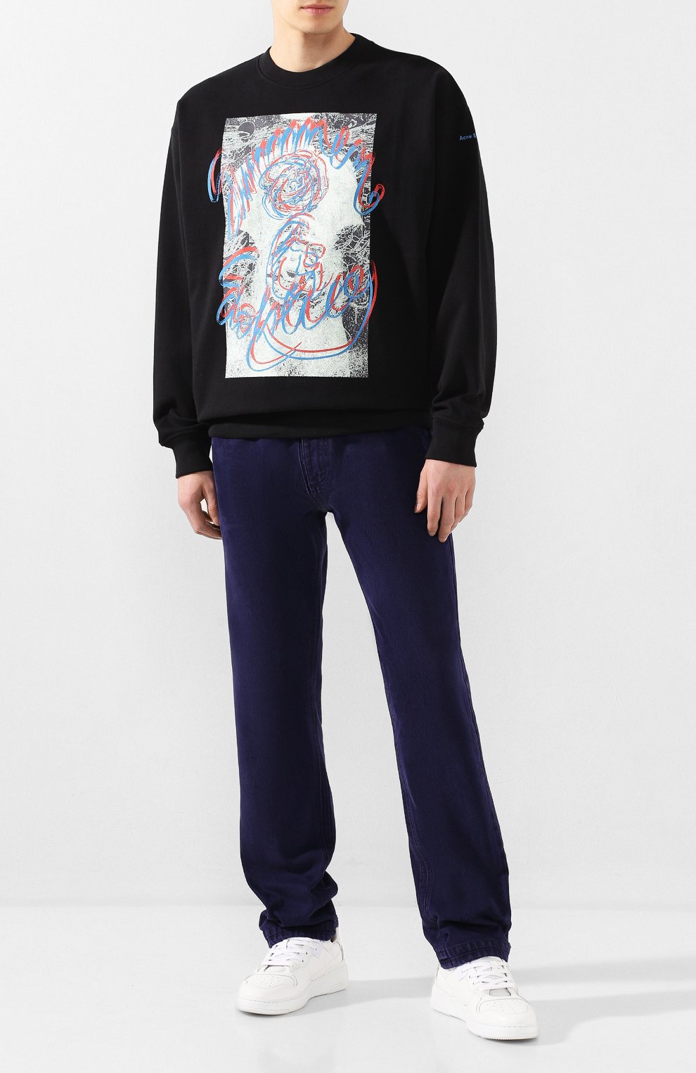 Хлопковый свитшот ACNE STUDIOS, арт. BI0049/M, фото 2