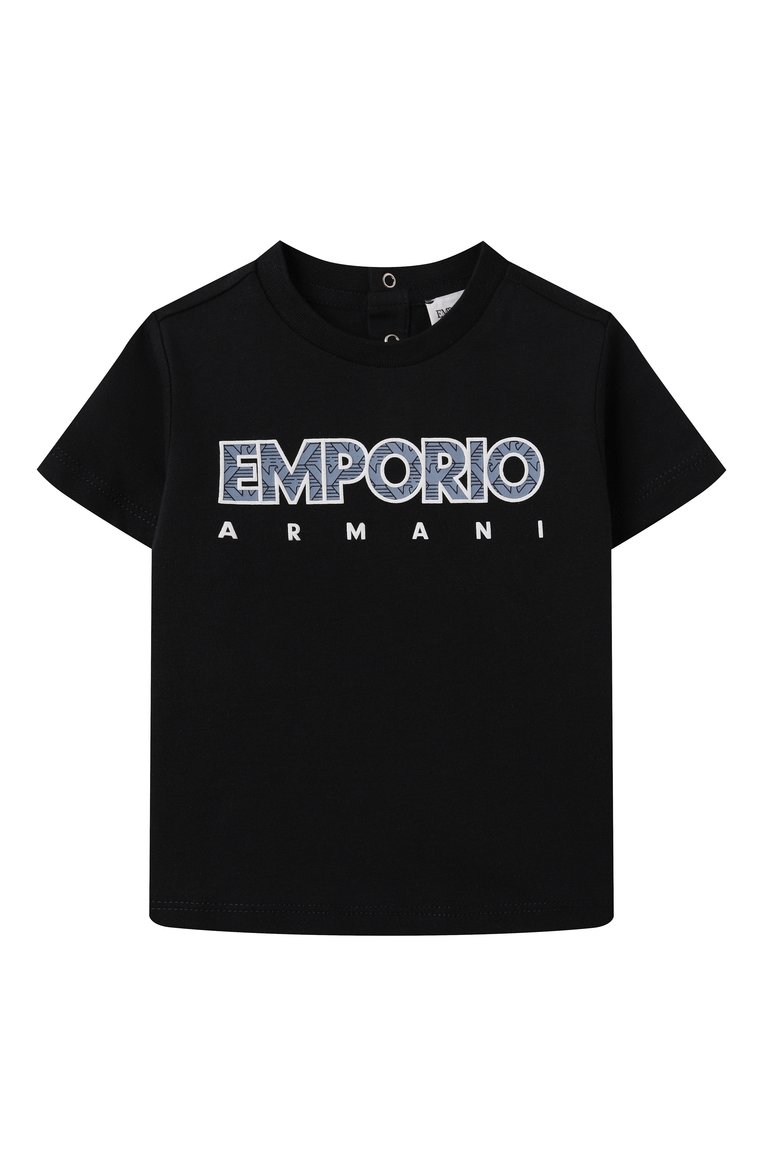 Детский комплект из трех футболок EMPORIO ARMANI бежевого цвета, арт. EB000380/AF13913 | Фото 7 (Нос: Не проставлено; Кросс-КТ НВ: Футболка; Материал внешний: Хлопок; Автоматизация состава: Проставлено; Ростовка одежда: 6 мес | 68 см, 3 мес | 62 см, 9 мес | 74 см, 24 мес | 92 см, 12 мес | 80 см, 36 мес | 98 см)