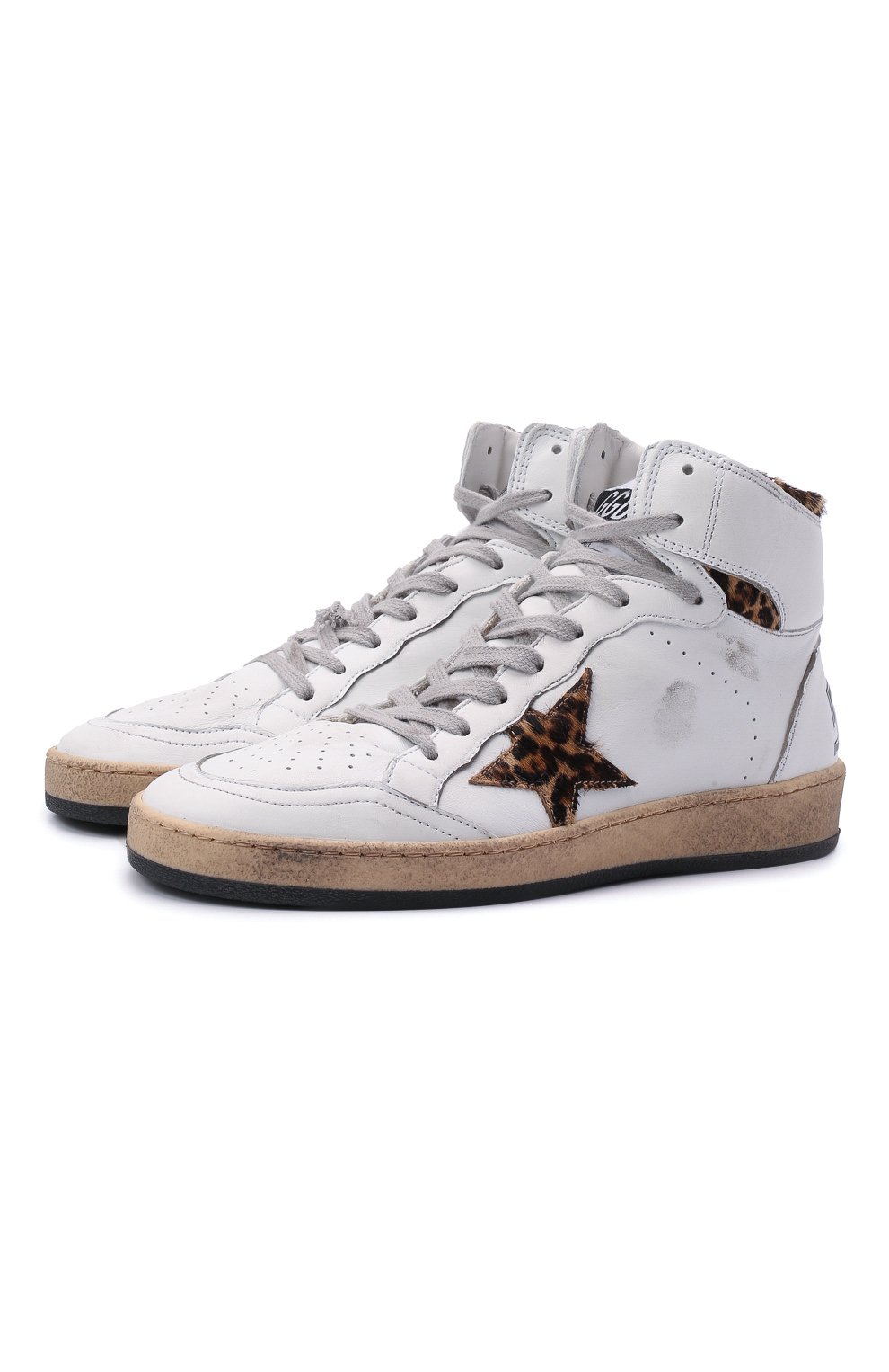 Кожаные кеды sky star GOLDEN GOOSE DELUXE BRAND, арт. GWF00230.F002193, фото 1