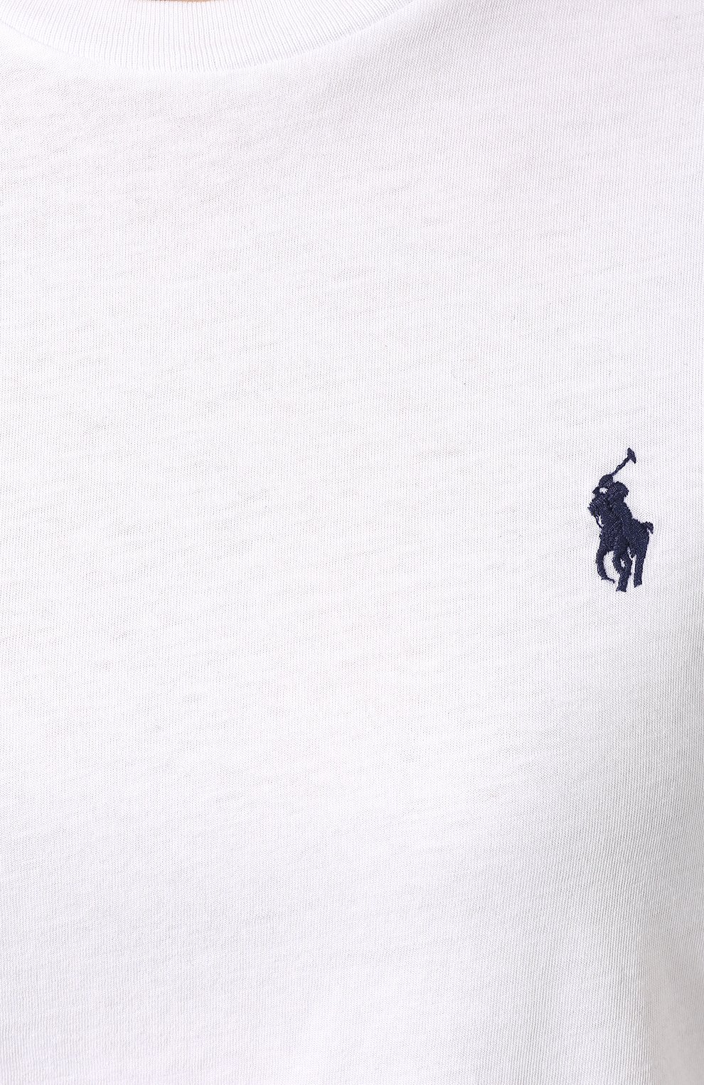 Хлопковая футболка POLO RALPH LAUREN белого цвета по цене 8590 руб., арт. 211734144, фото 5 Хлопковая футболка POLO RALPH LAUREN, арт. 211734144, фото 5