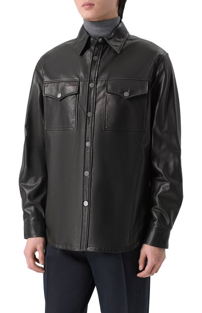 Кожаная куртка-рубашка MVST, арт. 54204/58-68, фото 3