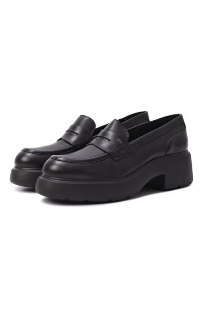 Женские кожаные пенни-лоферы easy SANTONI, арт. WUEG71868SM0TDYL
